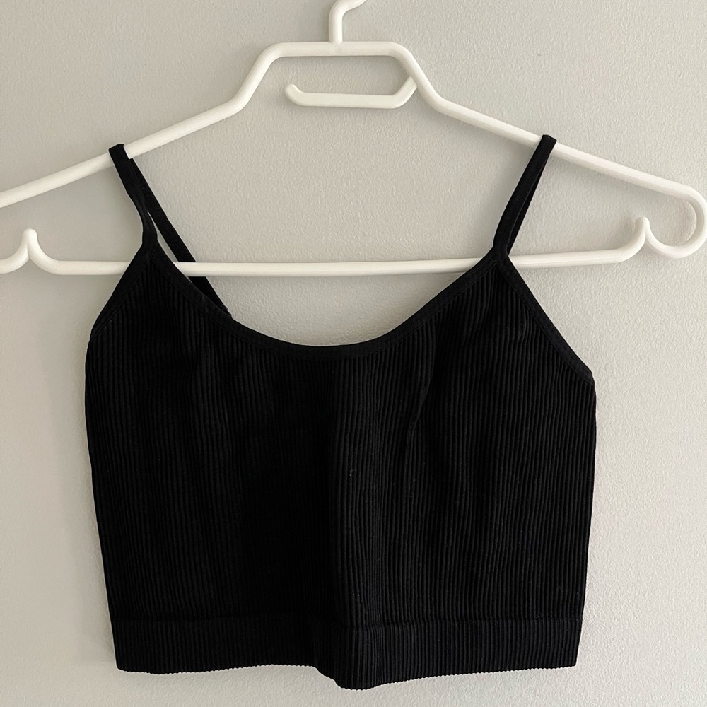 Black Ribbed Women's Top Ardene M